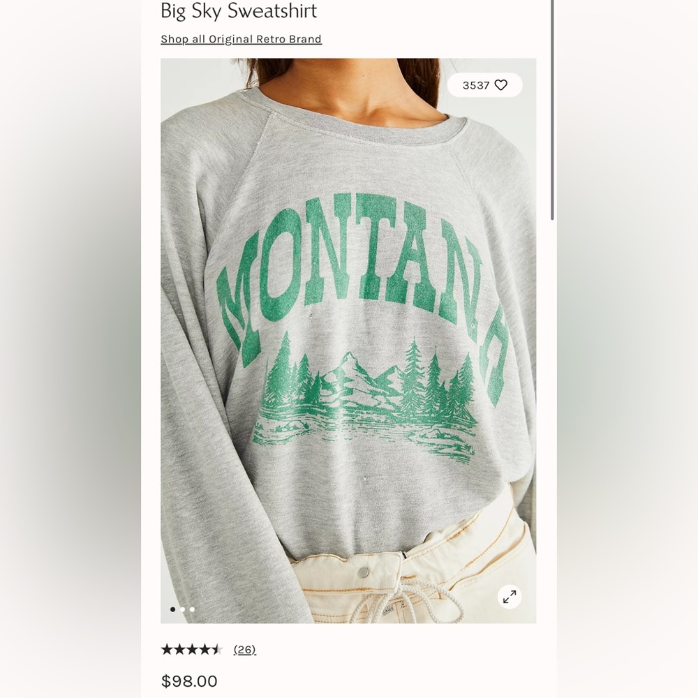 Big Sky Sweatshirt Free People